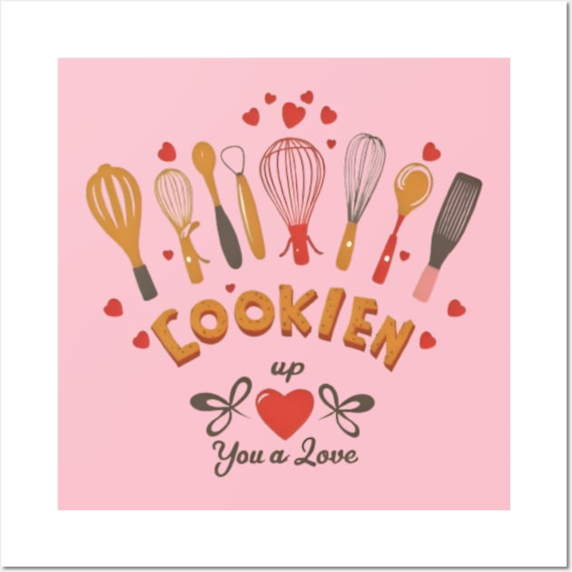 Heartfelt Culinary Whimsy: Infusing Love and Laughter into Kitchen Utensils Wall Art by Safaastor